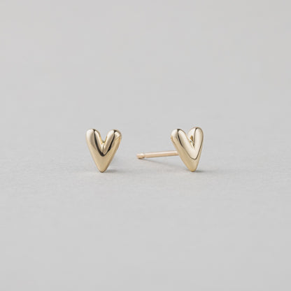 K10 ミニ ハート モチーフ ピアス / 10K Mini Heart Motif Earrings