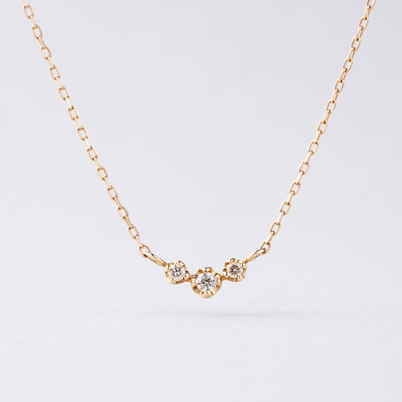 K10 プチ ダイヤ シャイン ネックレス / 10K Petit Diamond Shine Necklace