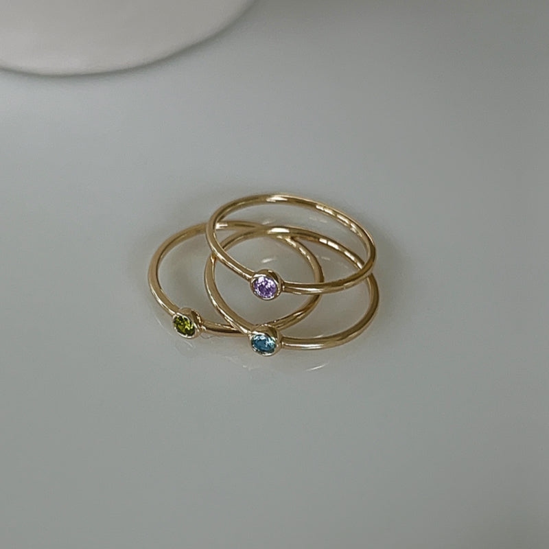 K10 誕生石 リング / 10K Birthstone Ring