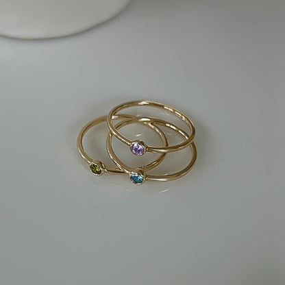 K10 誕生石 リング / 10K Birthstone Ring