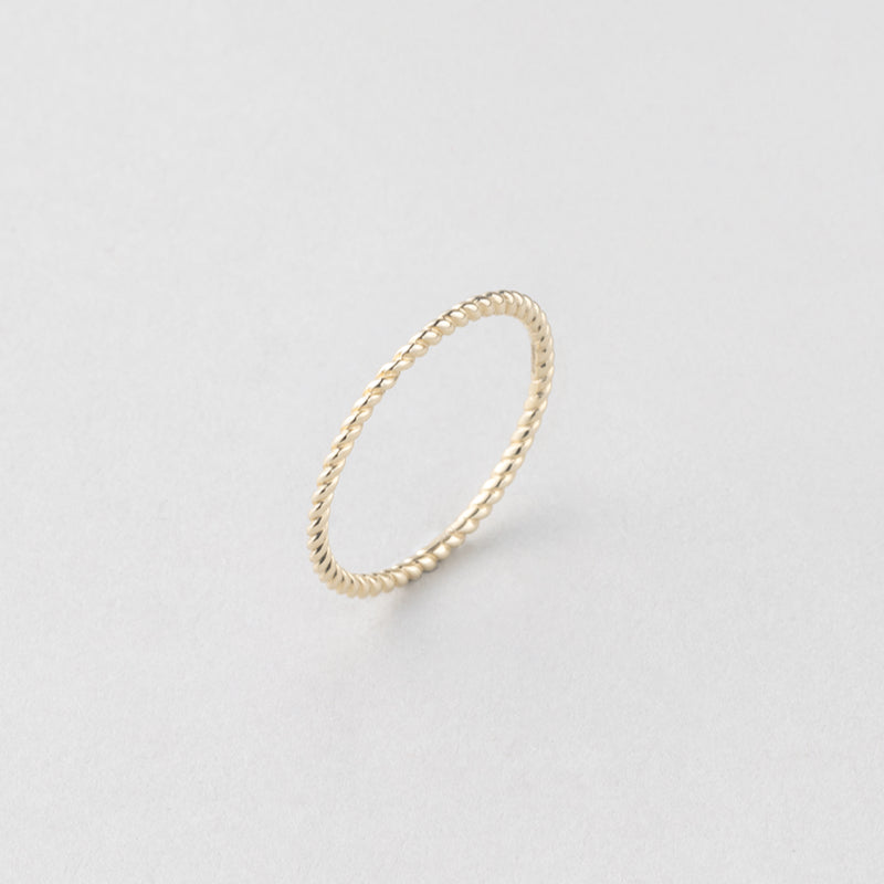 K10 ツイスト デイリー リング / 10K Twist Daily Ring