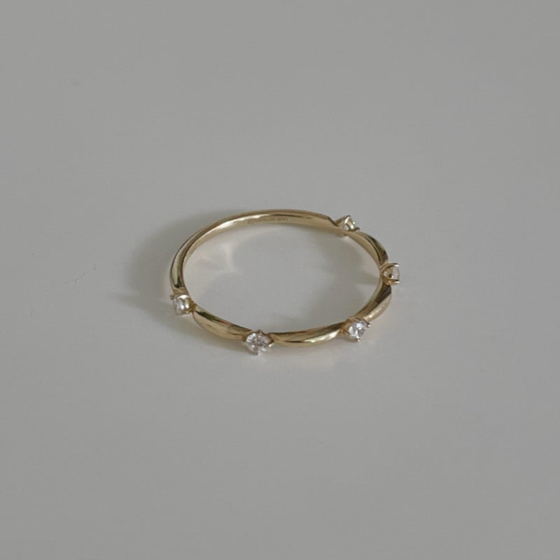 K10 ロマンチック クラウン リング / 10K Romantic Crown Ring