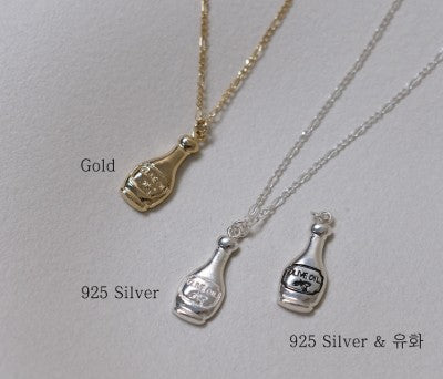 Olive oil bottle necklace