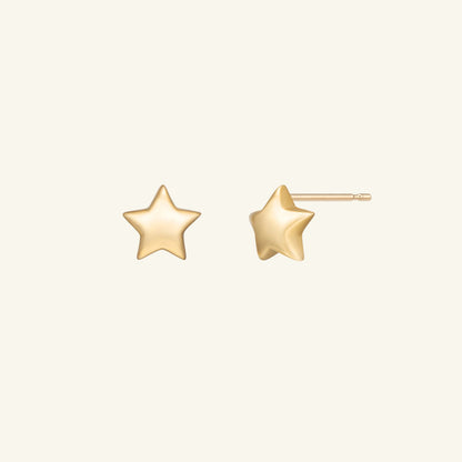 K14 K18 スター バルーン ピアス / 14K 18K Star Balloon Earrings