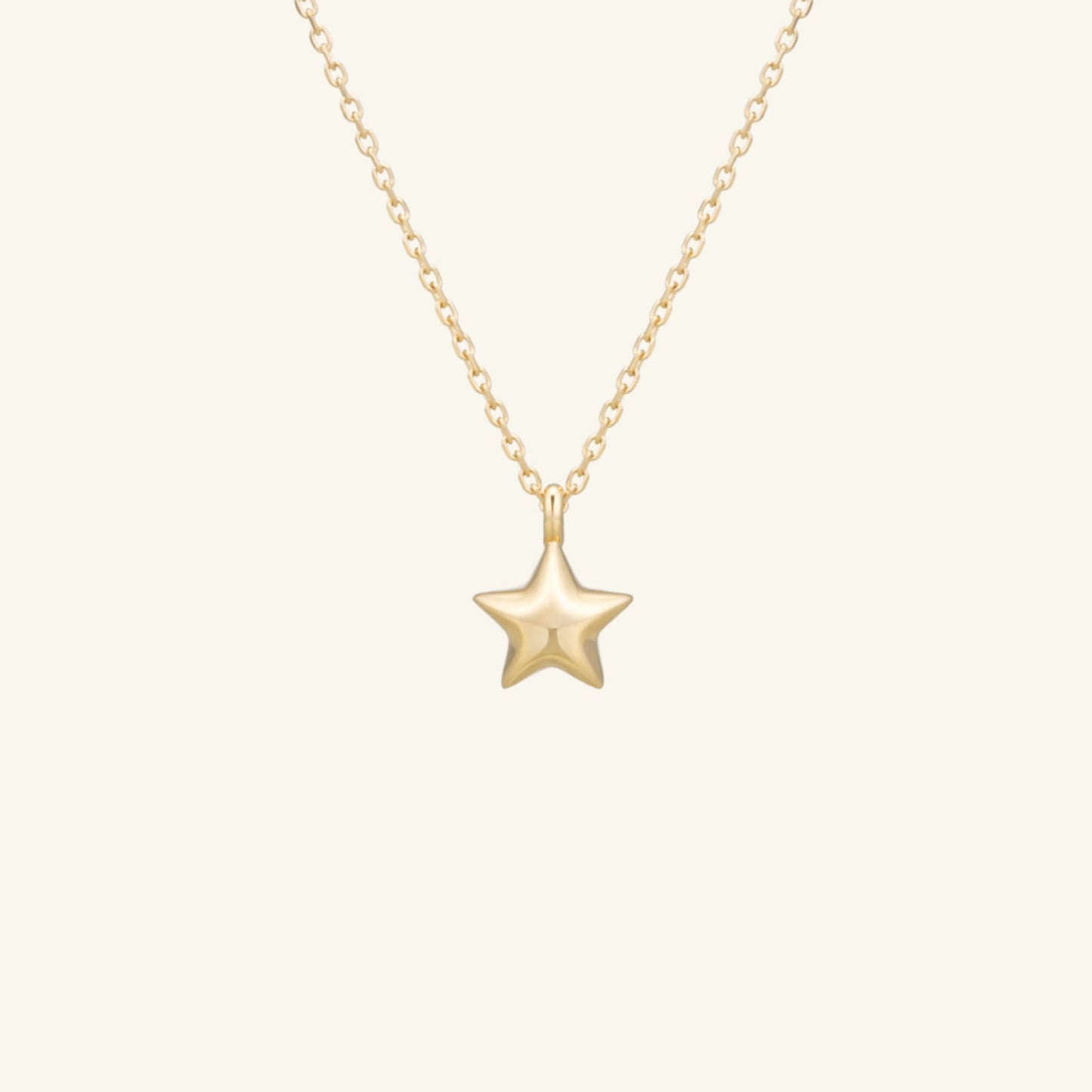 K14 K18 スター バルーン ネックレス / 14K 18K Star Balloon Necklace