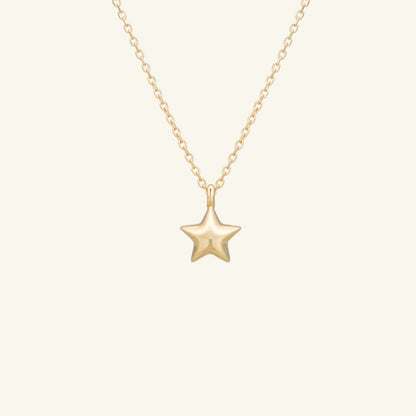 K14 K18 スター バルーン ネックレス / 14K 18K Star Balloon Necklace