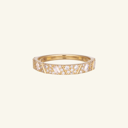 K14 K18 ブリリアンス パヴェ セッティング リング / 14K 18K Brilliance Pave Setting Ring