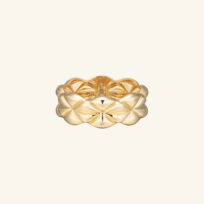 K14 K18 シグネチャー スモール キルティング リング / 14K 18K Signature Small Quilting Ring