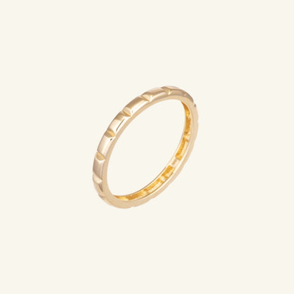 K14 K18 バゲット カット リング / 14K 18K Baguette Cutting Ring