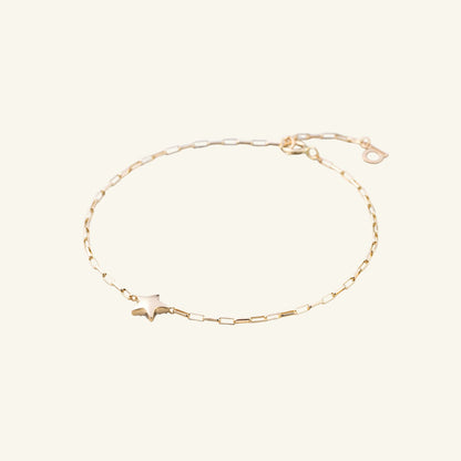 K14 K18 スター バルーン ダブル ウェイ ブレスレット / 14K 18K Star Balloon Double Way Bracelet