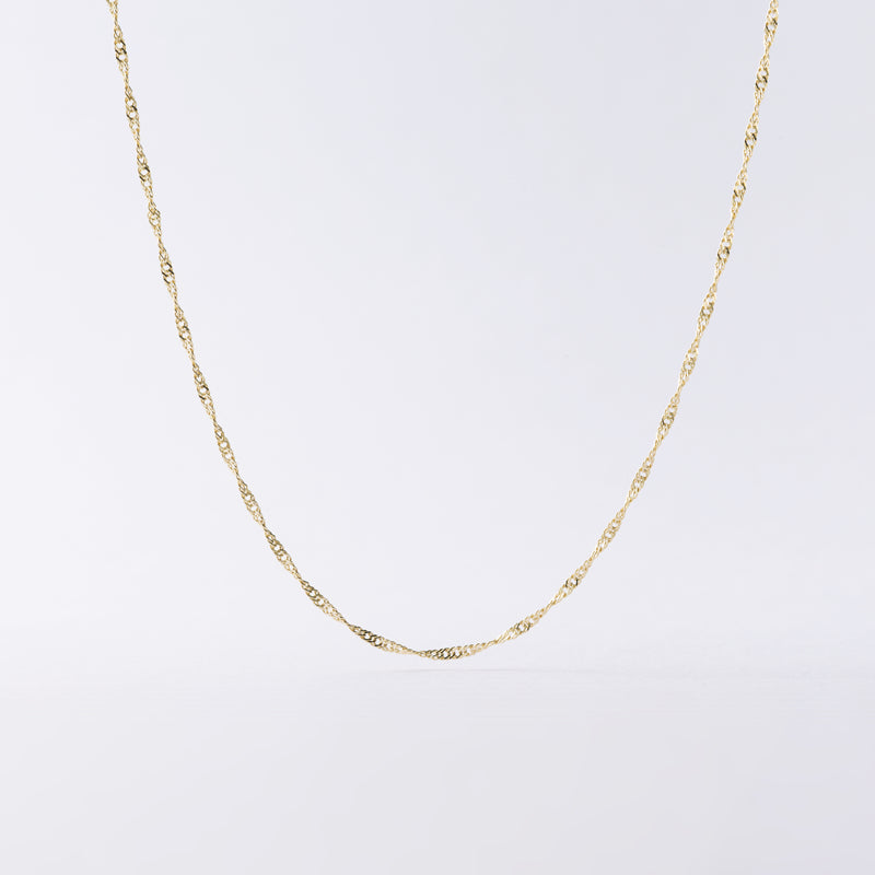 K14 ツイスト チェーン ネックレス / 14K Twist Chain Necklace