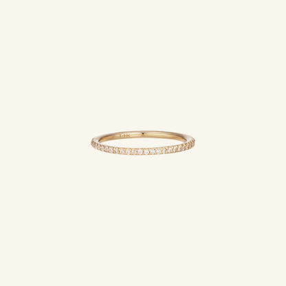 K14 デイリー ホワイト ストーン スモール エタニティリング / 14K Daily White Stone Small Eternity Ring