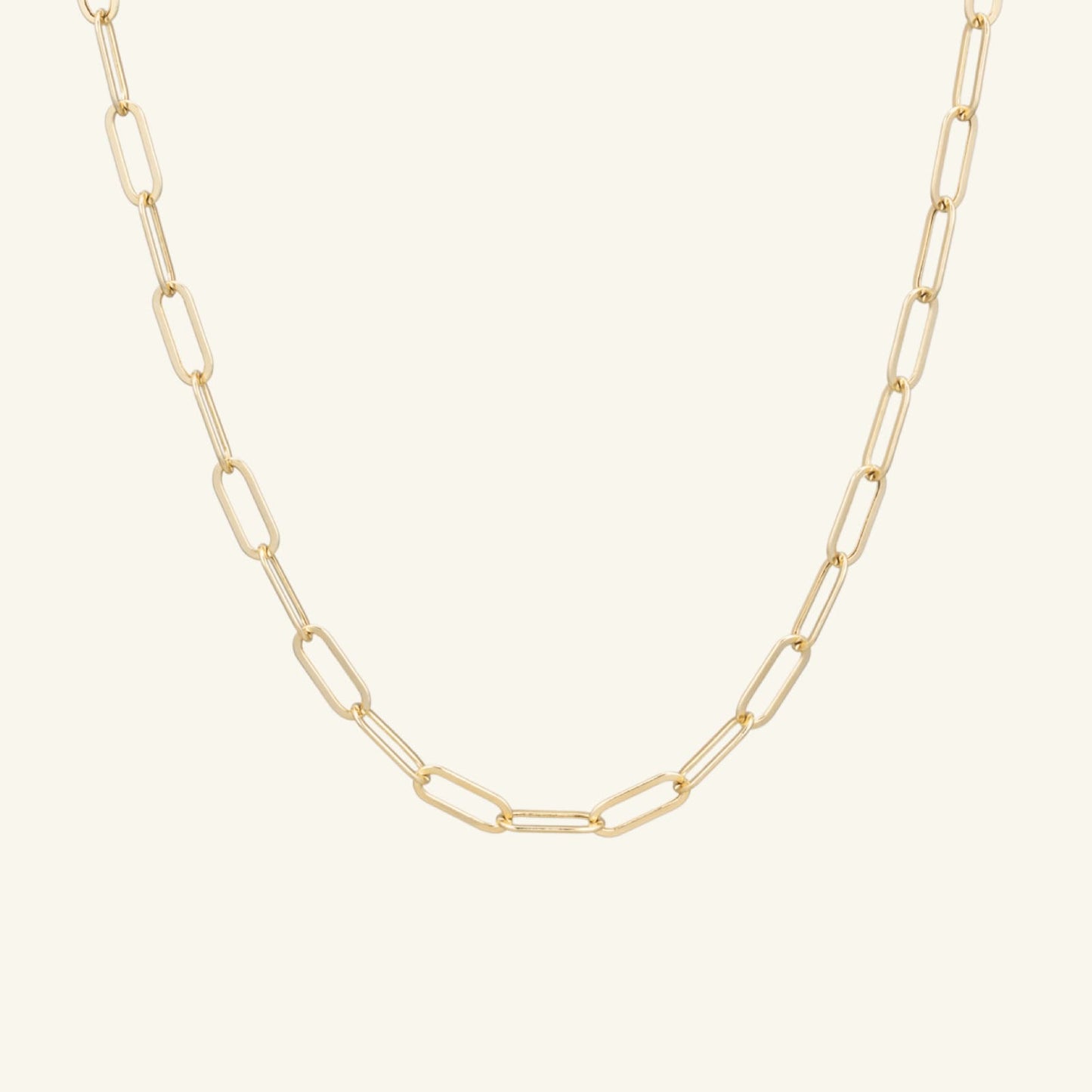 K14 ボリューム ホロー チェーン ネックレス / 14K Volume Hollow Chain Necklace