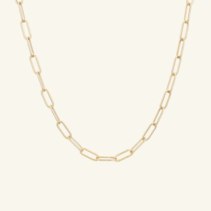 K14 ボリューム ホロー チェーン ネックレス / 14K Volume Hollow Chain Necklace