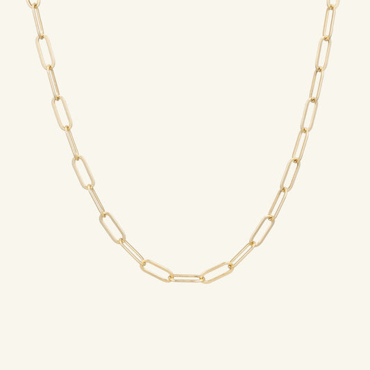 K14 ボリューム ホロー チェーン ネックレス / 14K Volume Hollow Chain Necklace