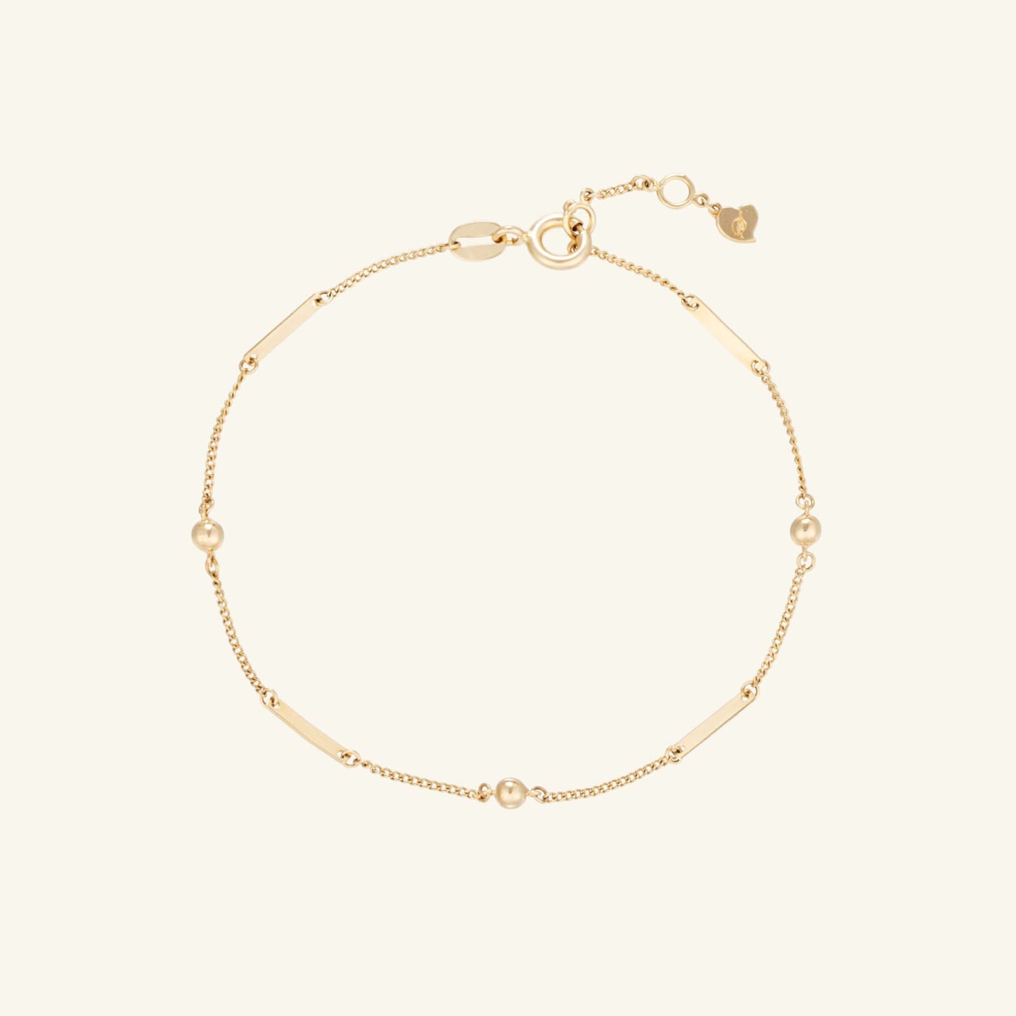 K14 ユニット ミックス チェーン ブレスレット / 14K Unit Mix Chain Bracelet