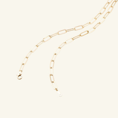 K14 ボリューム ホロー チェーン ネックレス / 14K Volume Hollow Chain Necklace