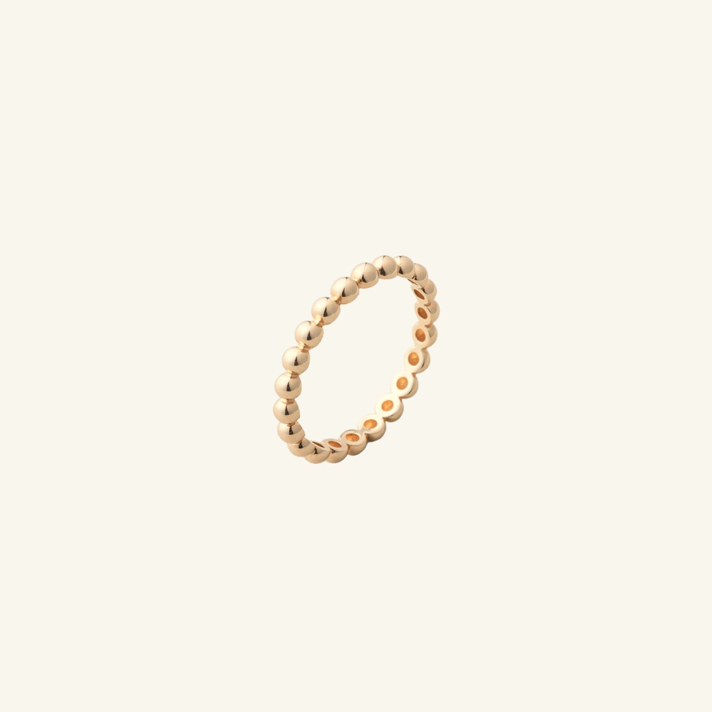 K14 K18 デイリー シンプル ボール リング / 14K 18K Daily Simple Ball Ring