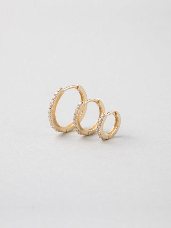 K14 フラット ストーン ワンタッチ ピアス [シングル] / 14K Flat Stone One Touch Earring [Single]