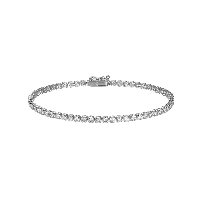 K18 天然 ダイヤモンド クラウン テニス ブレスレット / 18K Natural Diamond Crown Tennis Bracelet