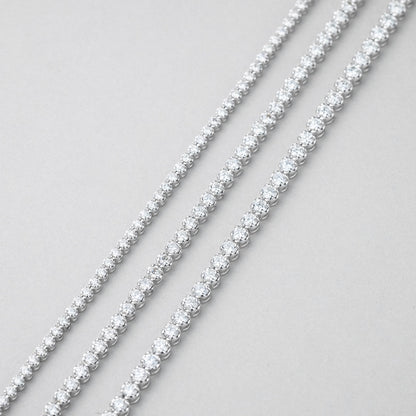 K18 天然 ダイヤモンド クラウン テニス ブレスレット / 18K Natural Diamond Crown Tennis Bracelet