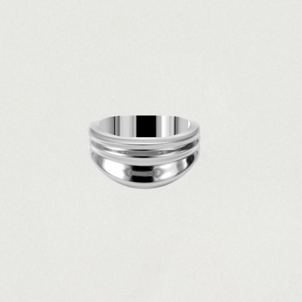 drape wave frill drop ring