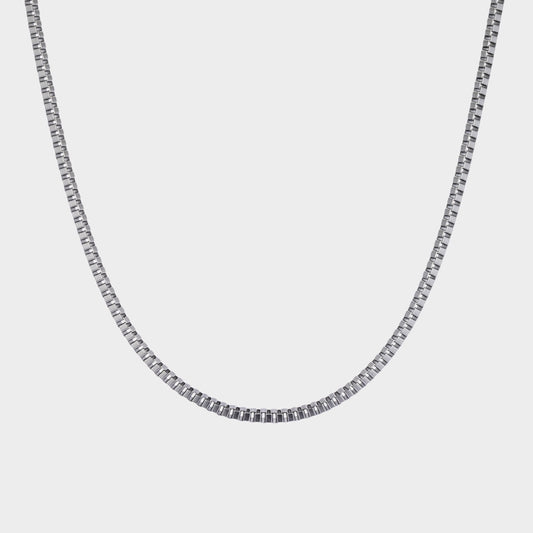 サージカル ボックス チェーン ネックレス / SURGICAL STEEL BOX CHAIN NECKLACE