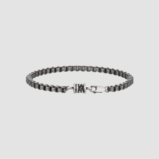 シルバー ライン テクスチャー リング アンティーク ブレスレット / SILVER LINE TEXTURE RING ANTIC BRACELET