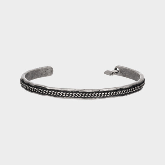 アンティーク カーブ チェーン バングル / ANTIQUE CURVED CHAIN BANGLE