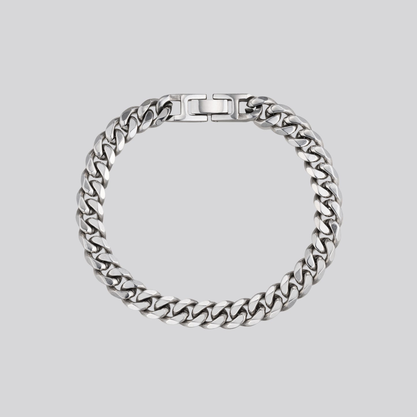 サージカル ボールド カーブ チェーン ブレスレット / SURGICAL STEEL BOLD CURVED CHAIN BRACELET