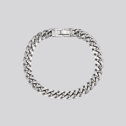 サージカル ボールド カーブ チェーン ブレスレット / SURGICAL STEEL BOLD CURVED CHAIN BRACELET