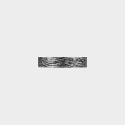 サージカル ブラック テクスチャー スモール リング / SURGICAL STEEL BLACK TEXTURE SMALL RING