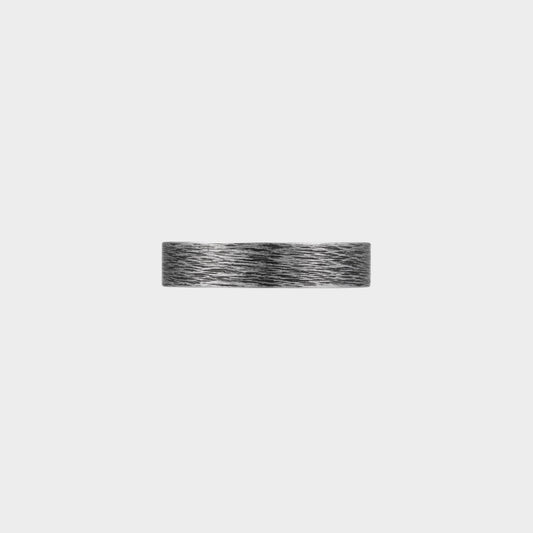 サージカル ブラック テクスチャー スモール リング / SURGICAL STEEL BLACK TEXTURE SMALL RING