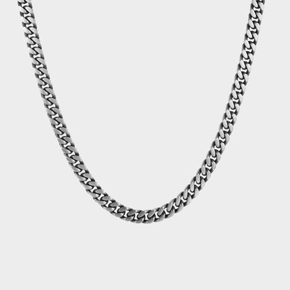 サージカル ボールド カーブ チェーン ネックレス / SURGICAL STEEL BOLD CURVED CHAIN NECKLACE