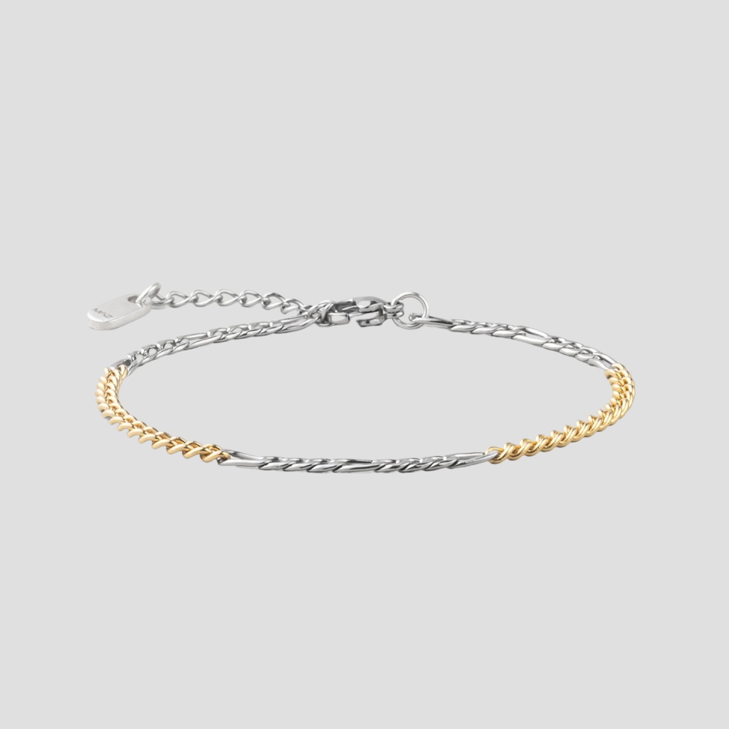 サージカル コンビ ミックス チェーン ブレスレット / SURGICAL STEEL COMBI MIX CHAIN BRACELET