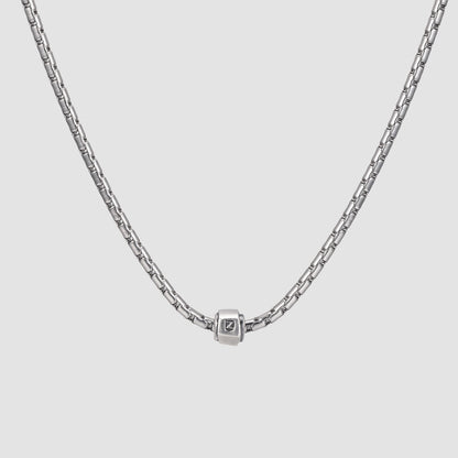 シルバー ヘキサゴン ナット チェーン ネックレス / SILVER HEXAGON NUT CHAIN NECKLACE