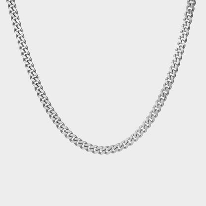 サージカル ベーシック カーブ チェーン ネックレス / SURGICAL STEEL BASIC CURVED CHAIN NECKLACE