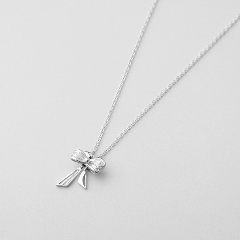 SCOUT グランジ リボン スライド シルバー ネックレス / SCOUT GRUNGE RIBBON SLIDE SILVER NECKLACE