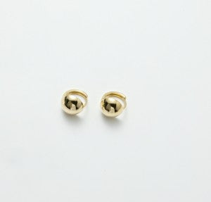 シルバー ボール ワンタッチ ピアス / Silver Ball One-Touch Earrings yellow