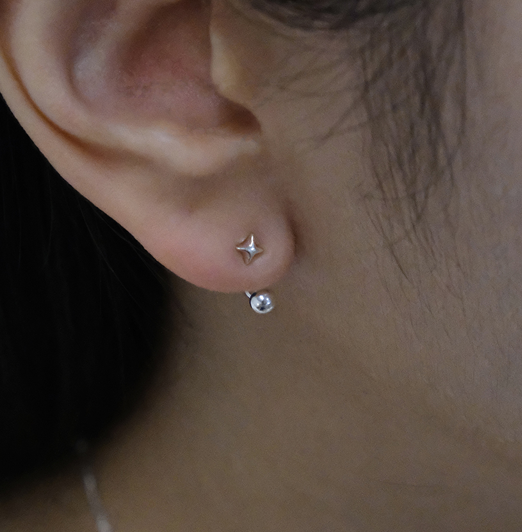 TWO WAY STAR EARRINGS