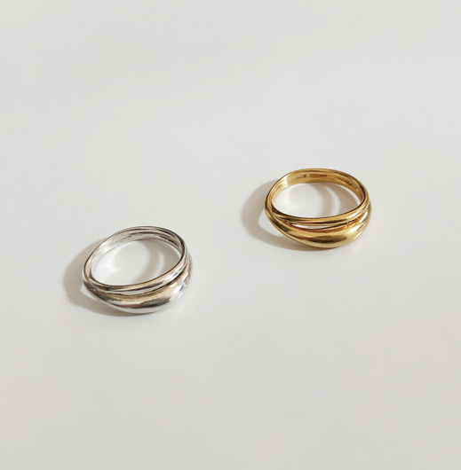 Almond Silver Ring