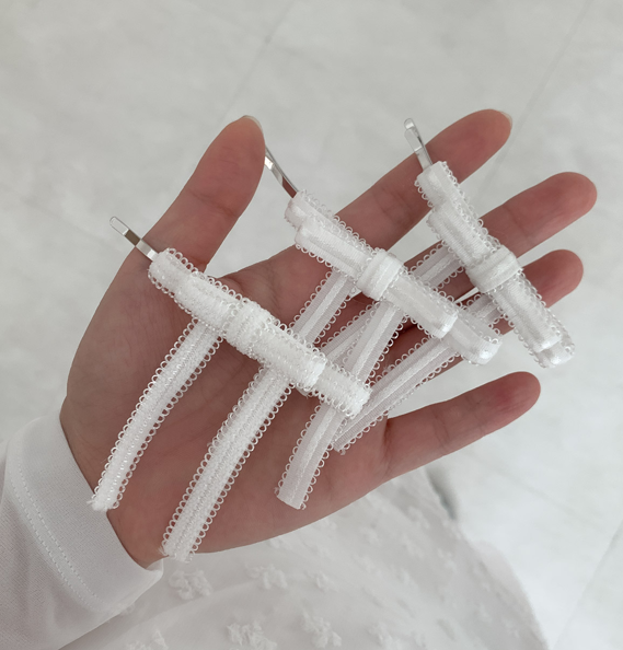 LACE RIBBON HAIRPIN SET