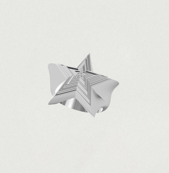 CREAM CAKE STAR RING