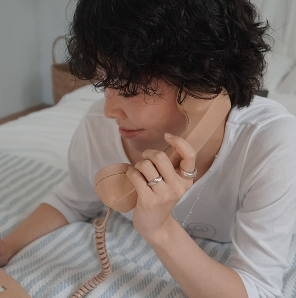 drape wave frill drop ring