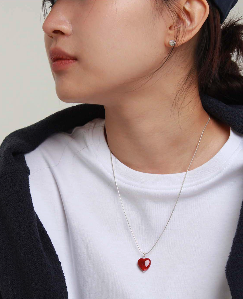 vintage heart necklace