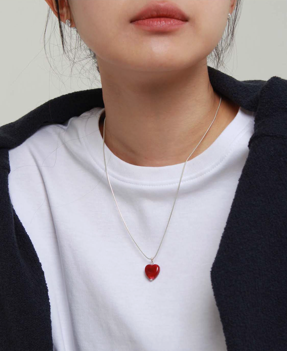 vintage heart necklace
