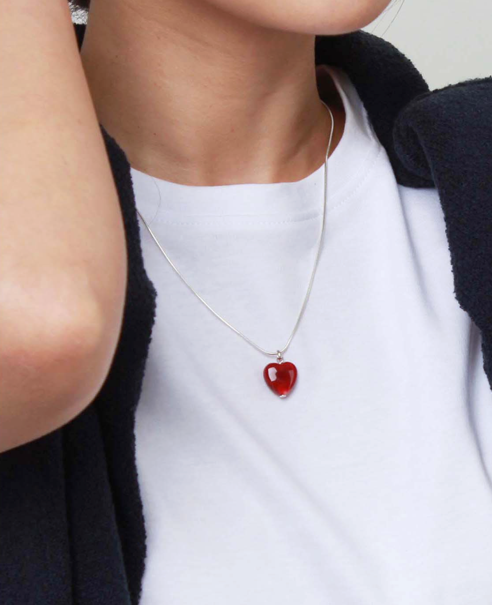 vintage heart necklace