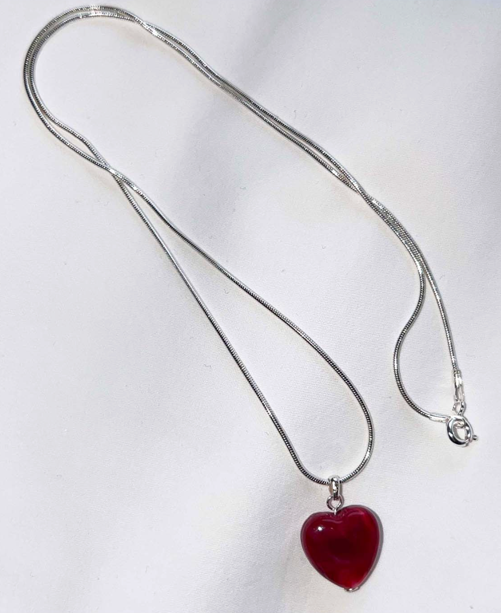 vintage heart necklace