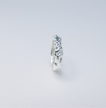 Melting Silver Ring
