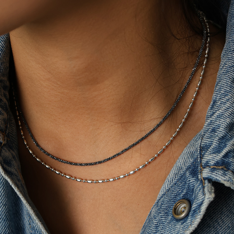 ライスボールチェーンネックレス